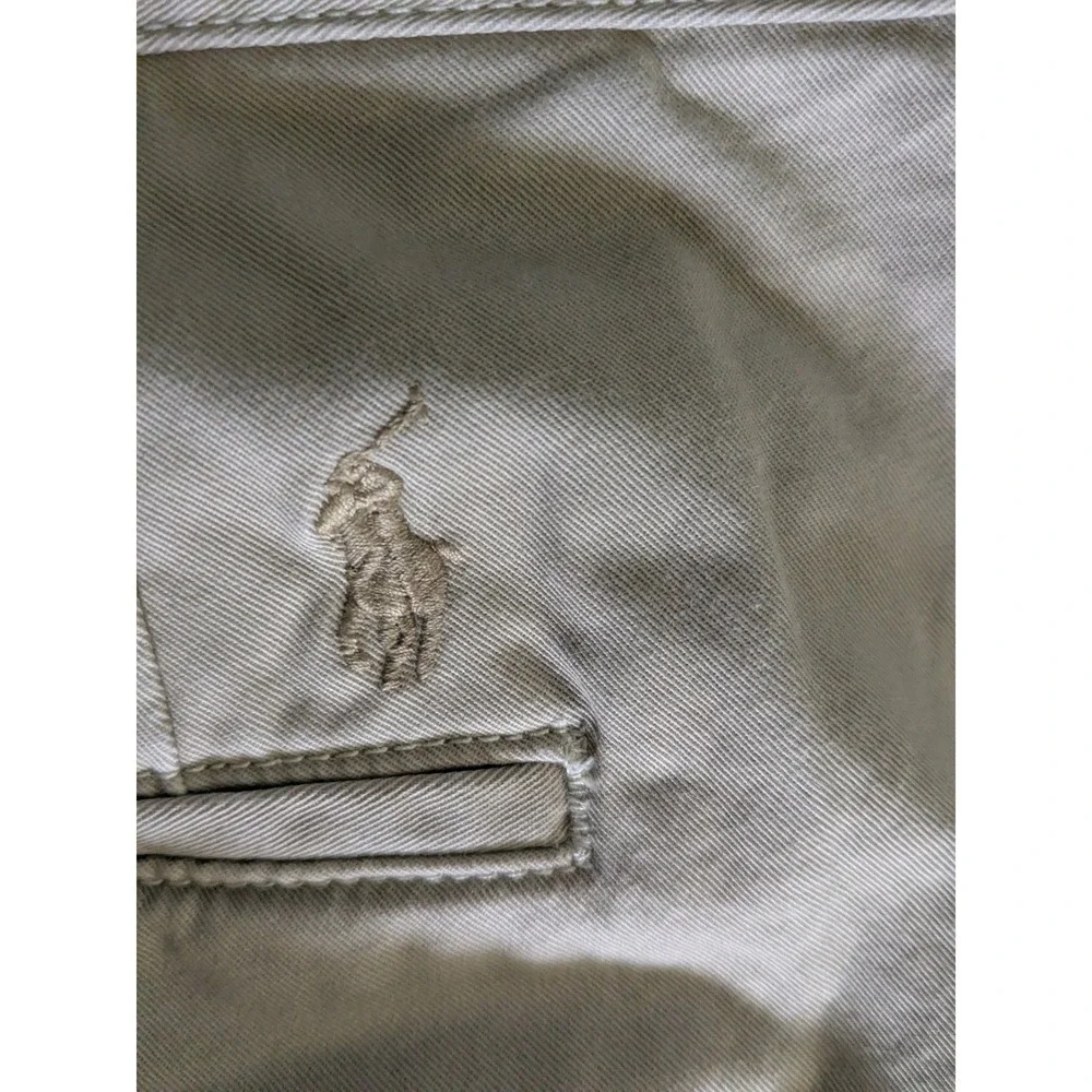 Polo Ralph Lauren Mens Stretch Straight Fit Chino Pants Tan Khaki 40x32 Cotton